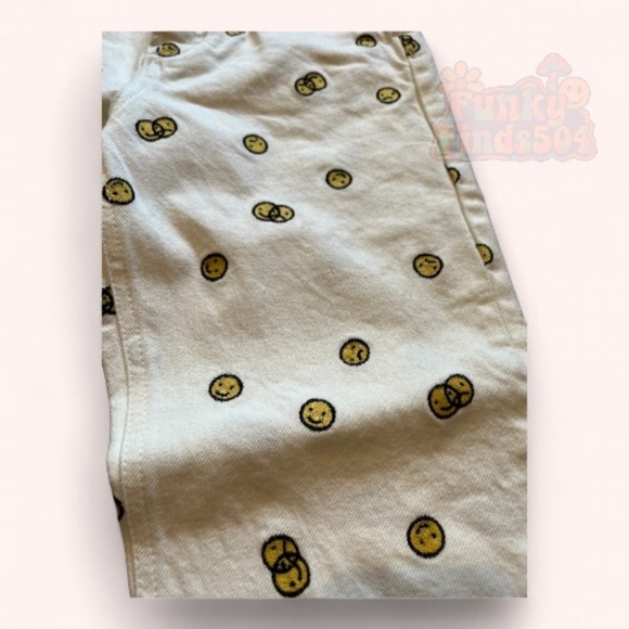 Reformation Mixed Emotions Smiley High Rise Straight Leg Cotton Jeans Sz 24 NWT - Picture 8 of 13